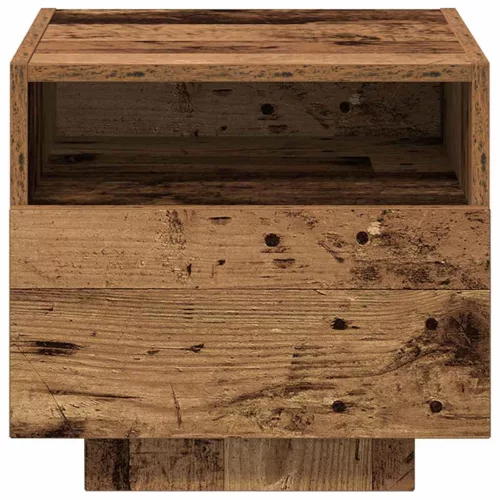 Éjjeli szekrény fiókkal 2 pcs Régi fa 40 x 39 x 37 cm Faanyag