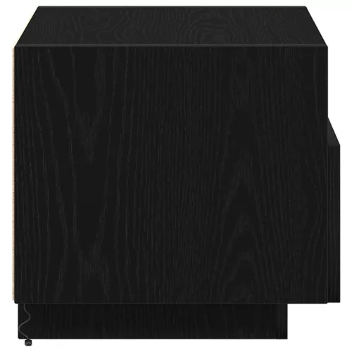 Éjjeli szekrény 2 pcs Musta tammi 40 x 39 x 37 cm Faanyag