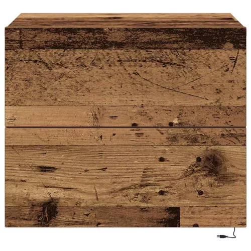 Fali éjjeli szekrény fiókkal Régi fa 50 x 39 x 41 cm Faanyag