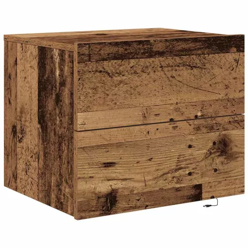 Fali éjjeli szekrény 2 pcs Régi fa 50 x 39 x 41 cm Faanyag
