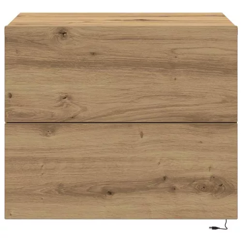Fali éjjeli szekrény 2 pcs kézműves tölgy 50 x 39 x 41 cm