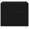 Fali éjjeli szekrény 2 pcs Musta tammi 50 x 39 x 41 cm Faanyag
