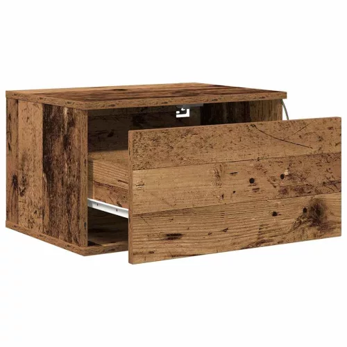Fali éjjeli szekrény 2 pcs Régi fa 50 x 36 x 30 cm Faanyag
