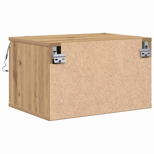 Fali éjjeli szekrény with 2 pcs kézműves tölgy 50 x 36 x 30 cm