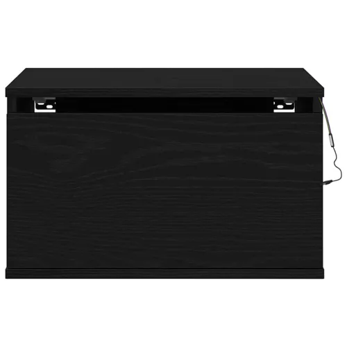 Fali éjjeli szekrény 2 pcs Musta tammi 50 x 36 x 30 cm Faanyag