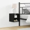 TV szekrény 2 pcs Fekete 30 x 28.5 x 30 cm Faanyag