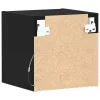 TV szekrény 2 pcs Fekete 30 x 28.5 x 30 cm Faanyag
