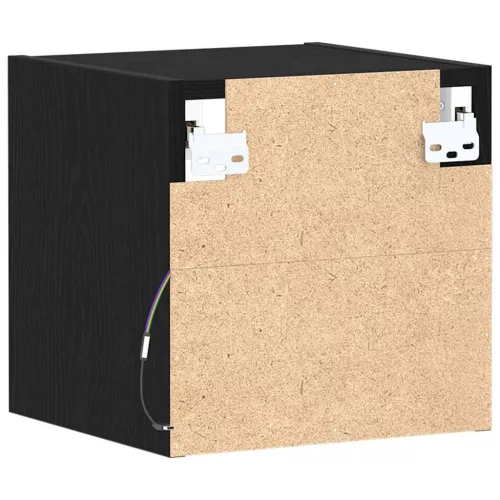 TV szekrény 2 pcs Fekete 30 x 28.5 x 30 cm Faanyag