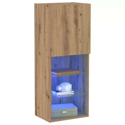 Falsítható TV Szekrény kézműves tölgy 40,5 x 30 x 102 cm