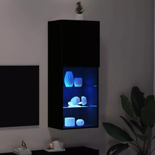 Falsítható TV Szekrény Fekete tölgy 40,5 x 30 x 102 cm Faanyag