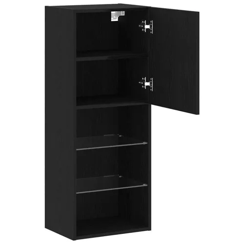 Falsítható TV Szekrény Fekete tölgy 40,5 x 30 x 102 cm Faanyag