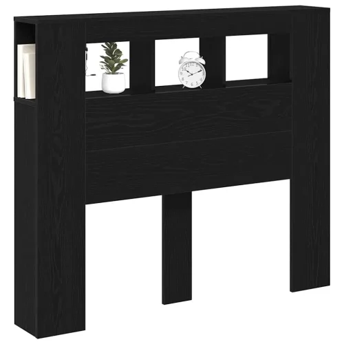 LED ágytámla Musta tammi 120 x 18.5 x 103.5 cm Faanyag