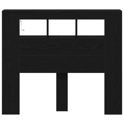 LED ágytámla Musta tammi 120 x 18.5 x 103.5 cm Faanyag