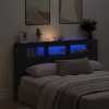 LED ágytámla Musta tammi 180 x 18.5 x 103.5 cm Faanyag