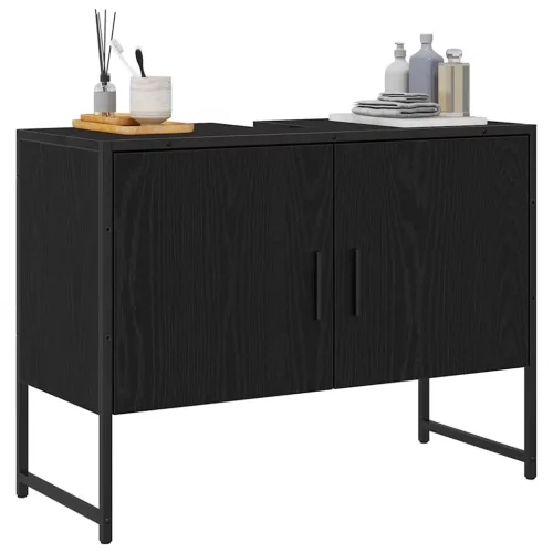 Fürdőszobai mosdószekrény Musta tammi 80 x 30 x 60 cm Faanyag