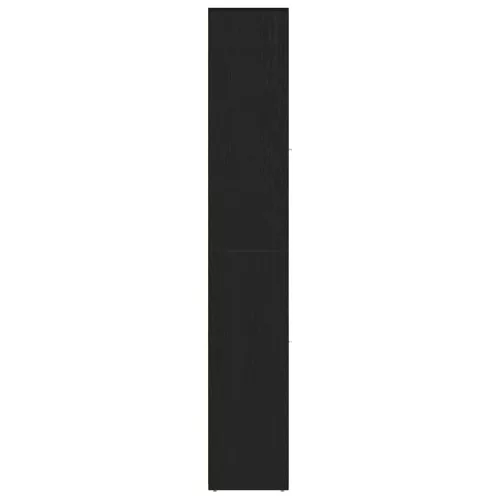 Fekete tölgy színű szerelt fa fürdőszobaszekrény 30x30x183,5 cm