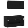 Fürdőszobai Bútor Szett 2 pcs Fekete tölgy 90 x 38.5 x 46 cm
