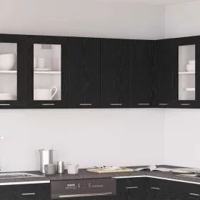   Függő szekrény polcokkal Musta tammi 60 x 31 x 60 cm Faanyag