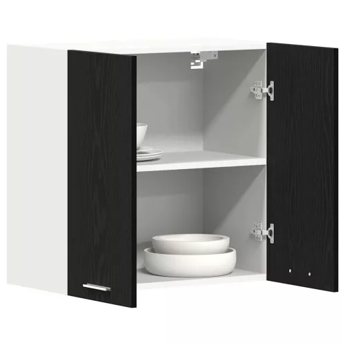 Függő szekrény polcokkal Musta tammi 60 x 31 x 60 cm Faanyag