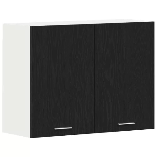 Függő szekrény polcokkal Musta tammi 80 x 31 x 60 cm Faanyag