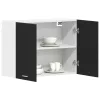 Függő szekrény polcokkal Musta tammi 80 x 31 x 60 cm Faanyag