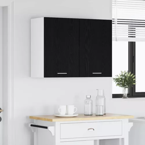 Függő szekrény polcokkal Musta tammi 80 x 31 x 60 cm Faanyag