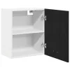 Függő szekrények 2 pcs Musta tammi 100 x 31 x 60 cm Faanyag