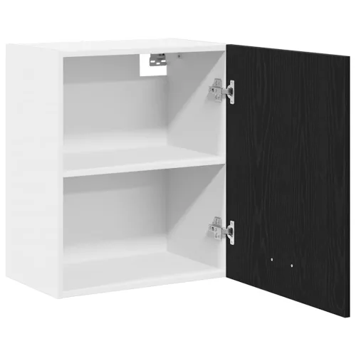 Függő szekrények 2 pcs Musta tammi 100 x 31 x 60 cm Faanyag
