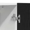 Függő szekrények 2 pcs Musta tammi 100 x 31 x 60 cm Faanyag
