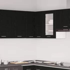 Függő sarok szekrény Musta tammi 57 x 57 x 60 cm Faanyag