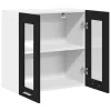 Függő üveg szekrény Riga Musta tammi 60 x 31 x 60 cm Faanyag
