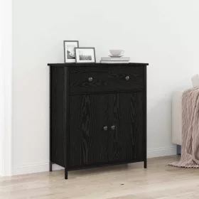 Széf fiókkal Musta tammi 70 x 30 x 80 cm Faanyag