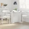 Étkezőasztal Fehér 110 x 60 x 75 cm Faanyag