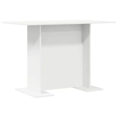 Étkezőasztal Fehér 110 x 60 x 75 cm Faanyag