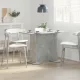Étkezőasztal Beton szürke 110 x 60 x 75 cm Faanyag