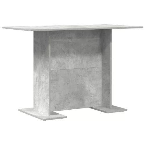 Étkezőasztal Beton szürke 110 x 60 x 75 cm Faanyag