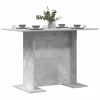 Étkezőasztal Beton szürke 110 x 60 x 75 cm Faanyag