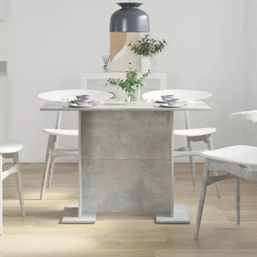Étkezőasztal Beton szürke 110 x 60 x 75 cm Faanyag
