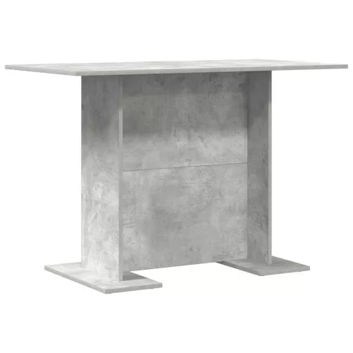 Étkezőasztal Beton szürke 110 x 60 x 75 cm Faanyag
