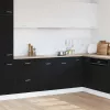Fekete tölgyfa mosogató alsó szekrény 80 x 46 x 81,5 cm