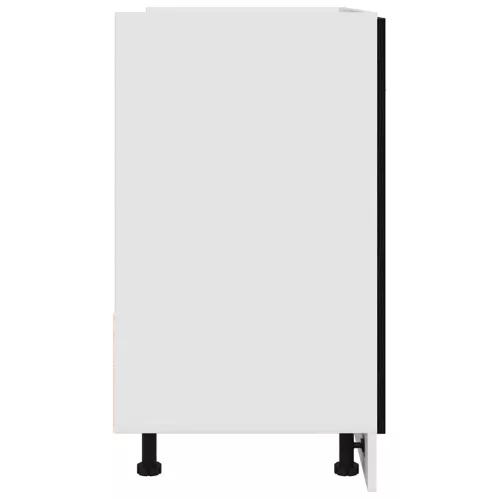 Fekete tölgyfa mosogató alsó szekrény 80 x 46 x 81,5 cm