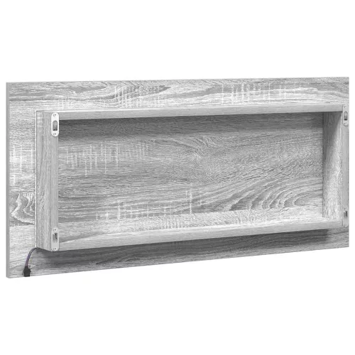 Fürdőszobai tükör Magas szürke sonoma 80 x 8.5 x 37 cm Faanyag