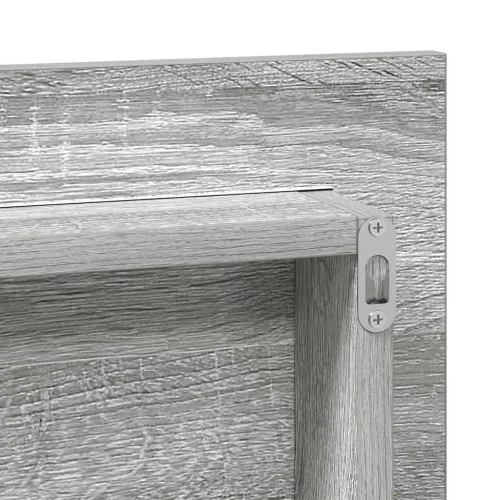 Fürdőszobai tükör Magas szürke sonoma 80 x 8.5 x 37 cm Faanyag