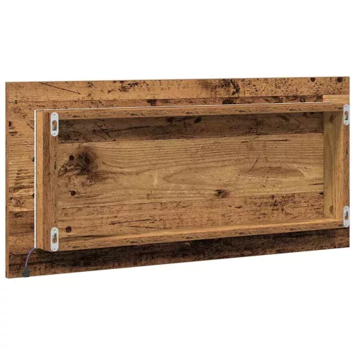 Fürdőszobai tükör tükörrel Régi fa 80 x 8.5 x 37 cm Faanyag