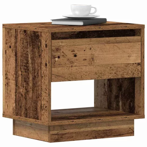 Éjjeliszekrény fiókkal 2 pcs Régi fa 45 x 34 x 44 cm Faanyag