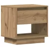 Éjjeliszekrény 2 pcs kézműves tölgy 45 x 34 x 44 cm Faanyag