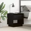 Éjjeliszekrény fiókkal Musta tammi 45 x 34 x 44 cm Faanyag