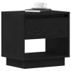 Éjjeliszekrény 2 pcs Musta tammi 45 x 34 x 44 cm Faanyag
