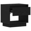 Éjjeliszekrény 2 pcs Musta tammi 45 x 34 x 44 cm Faanyag