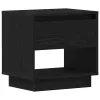 Éjjeliszekrény 2 pcs Musta tammi 45 x 34 x 44 cm Faanyag